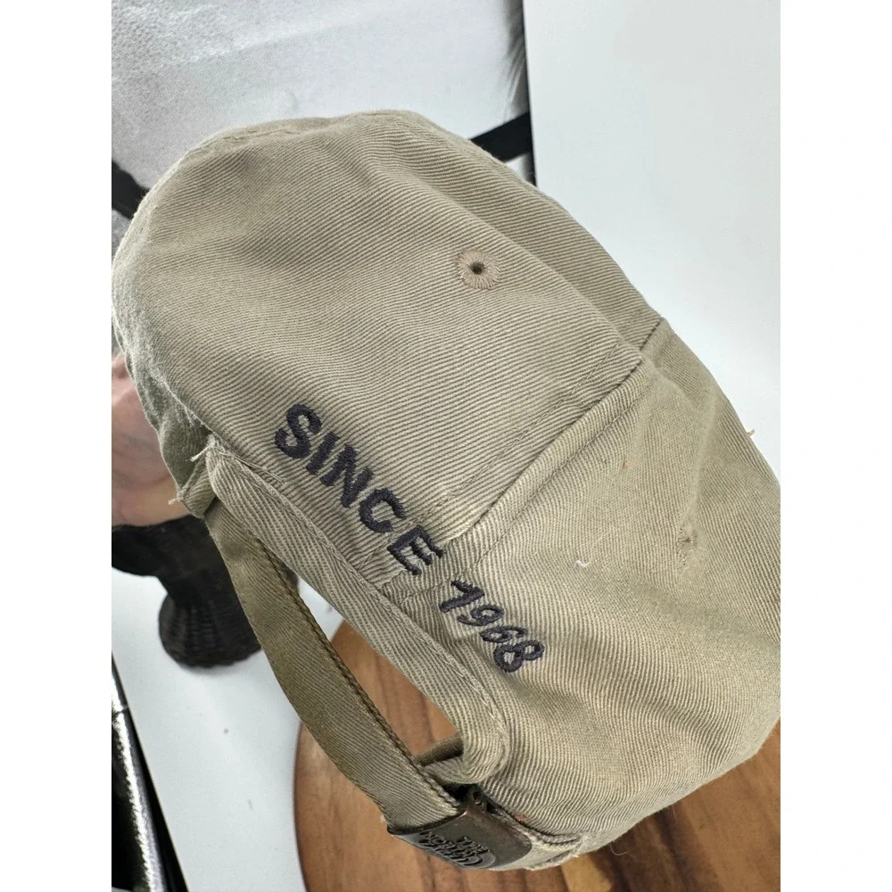 The North Face Khaki Baseball Cap Since 1968 Embroidered Logo‎ Men Distressed - Picture 14 of 15